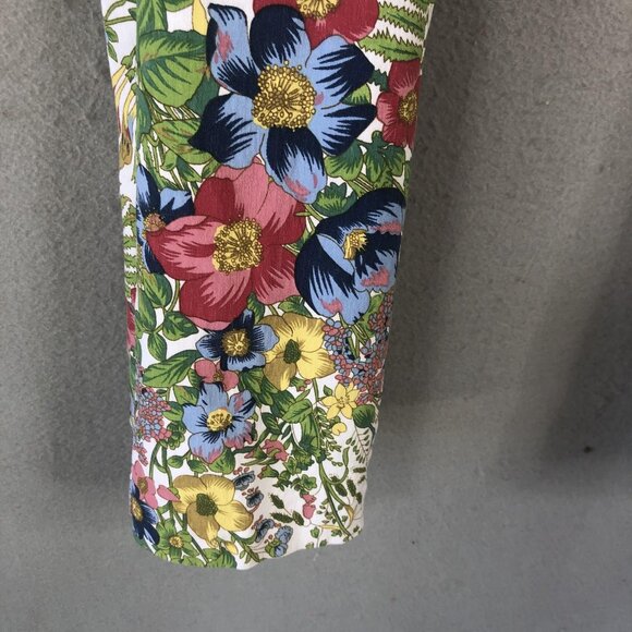 Joseph Ribkoff Pants Womens 16 Multicolor Floral Print Cropped Stretch Canada - Picture 15 of 15